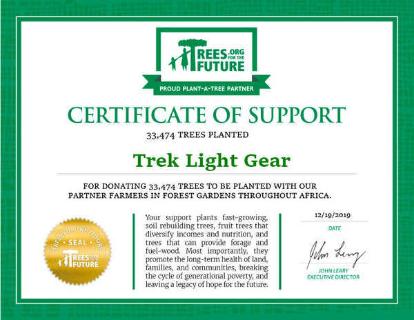 Árboles para el futuro - Trek Light Gear