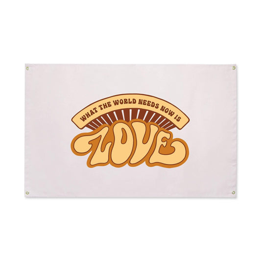 What The World Needs Now Canvas Flag - Trek Light